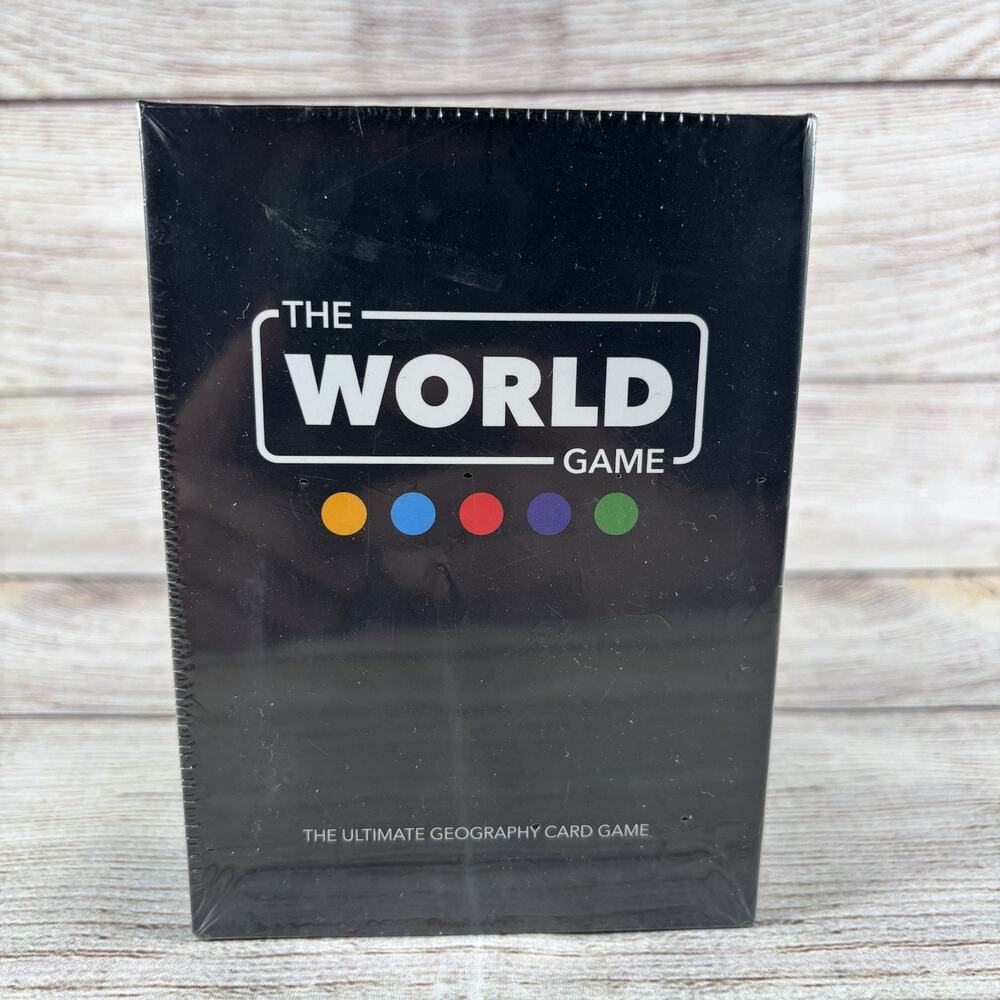 The World Game Ultimate Geography Card Game 194 Country Cards Sealed